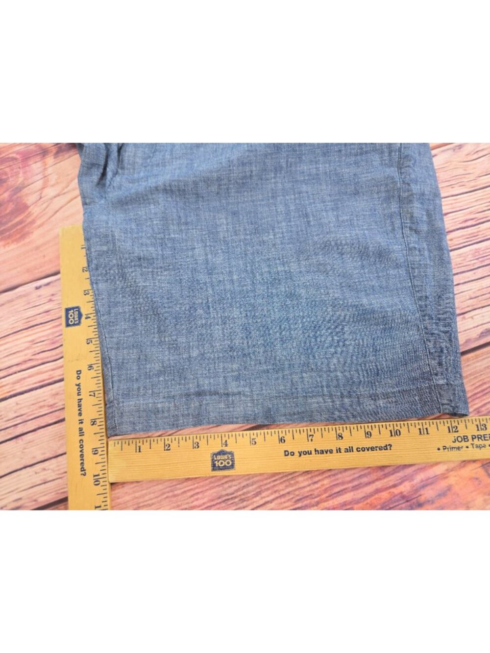 Peter Millar Mens Blue Chambray Shorts Size 40 - Picture 6 of 6